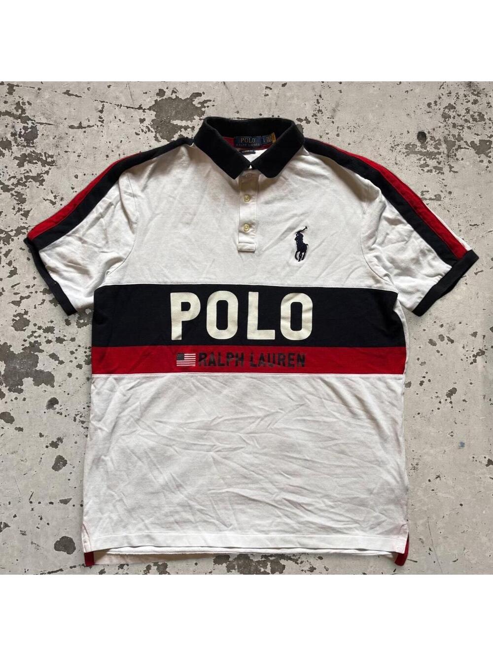 Mens Polo Ralph Lauren Spellout T Shirt Size L